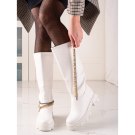 Seastar Fashion Chained Boots white 1