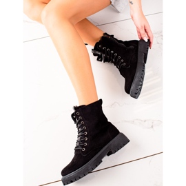 Warm Suede Boots black 2