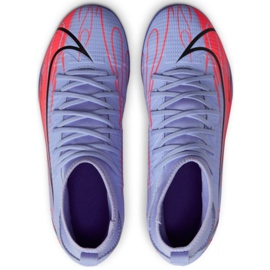 Nike Mercurial Superfly 8 Club Km Mg Jr DB0925 506 football shoes pink, purple violet 1