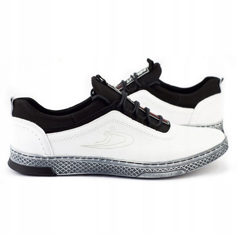 Polbut Men's leather casual shoes K24 white 3 Polbut Men's leather casual shoes K24 white 3