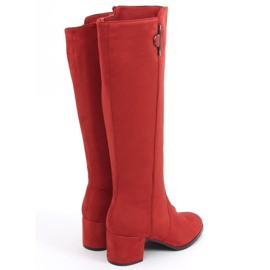 Ritta Purplish Red low-heeled boots 2