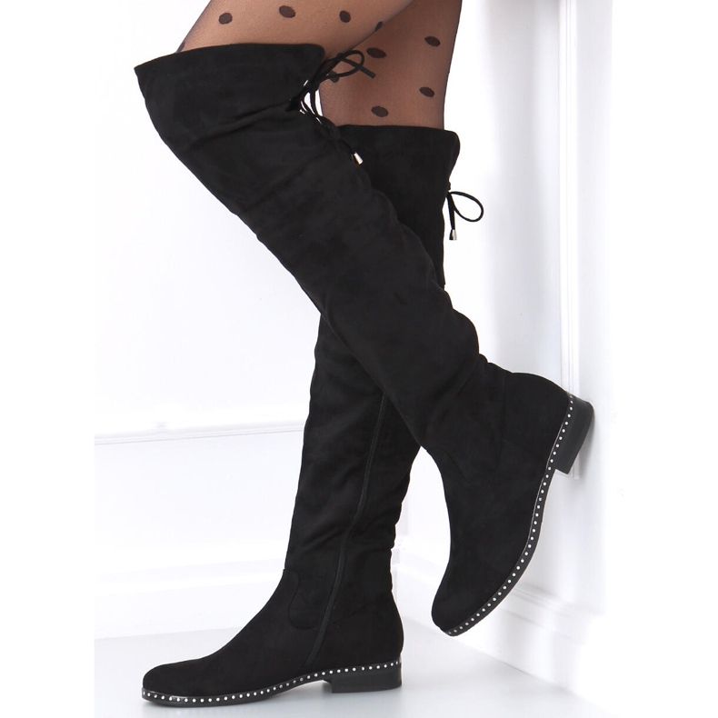 Dotta Black Musketeer Riding Boots 1