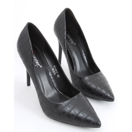 Women's high heels Hanne Black snake skin 1 Women's high heels Hanne Black snake skin 1
