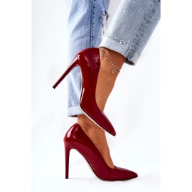 Varnished high heels in the Spitz Monnari 0220-005 Red 6