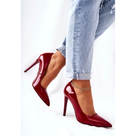 Varnished high heels in the Spitz Monnari 0220-005 Red 2