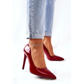 Varnished high heels in the Spitz Monnari 0220-005 Red 1