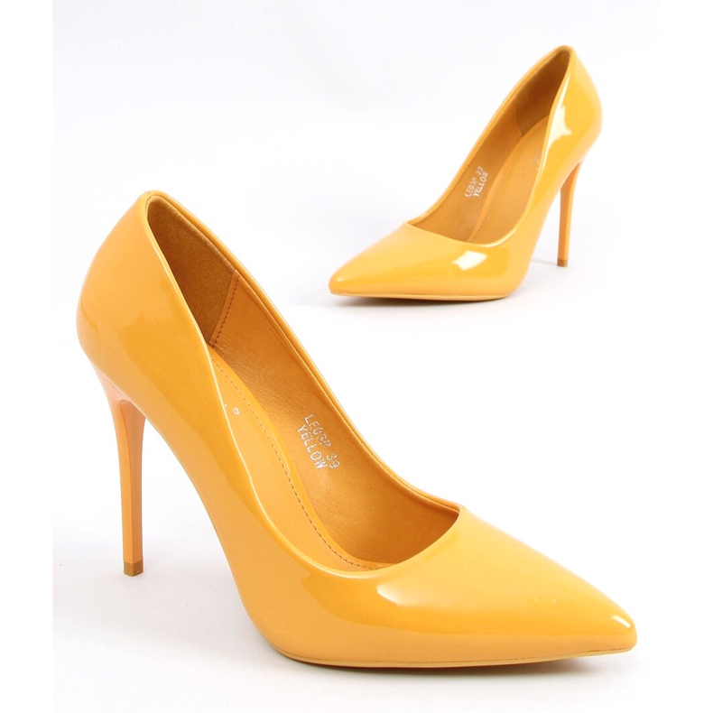 Ida Yellow women's high heels 1
