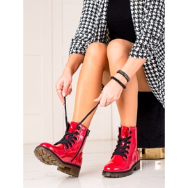 Evento Red lacquered boots 2