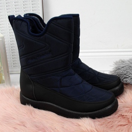 Waterproof snow boots News W EVE309C navy blue 1