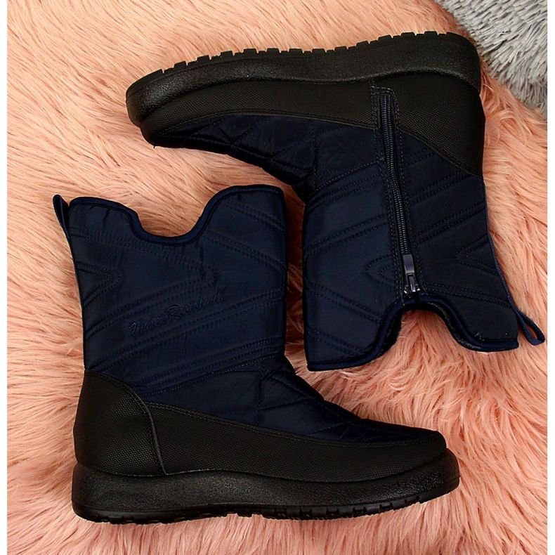 Waterproof snow boots News W EVE309C navy blue 4