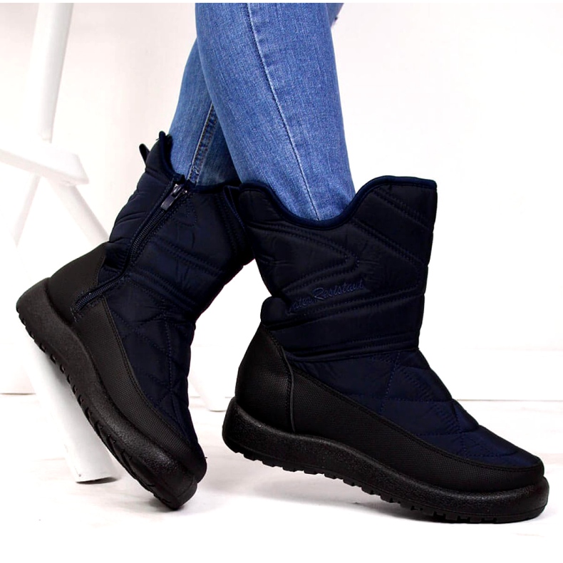 Waterproof snow boots News W EVE309C navy blue 5