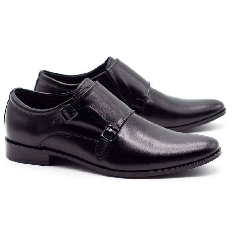 Olivier Men's leather shoes monks 287l black 2 Olivier Men's leather shoes monks 287l black 2
