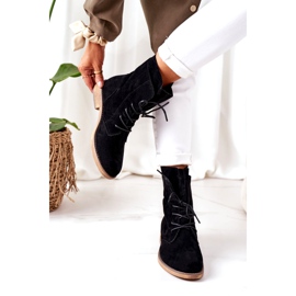 PS1 Black Violetta Black Boots With Double Uppers 4