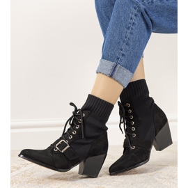 Black sock boots for women from Arenas 1