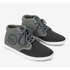 Gray sports shoes for men Raoul sneakers grey 1