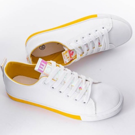 White sneakers from Valerie yellow 1