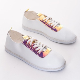 White Roses women's sneakers golden 1