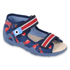 Befado yellow children's shoes 350P018 red navy blue 1