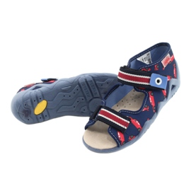 Befado yellow children's shoes 350P018 red navy blue 4