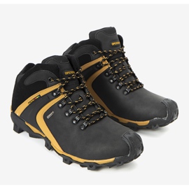 Black Barry men's insulated sports shoes yellow 2