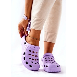 Women's Purple Eva Foam Slippers violet 2