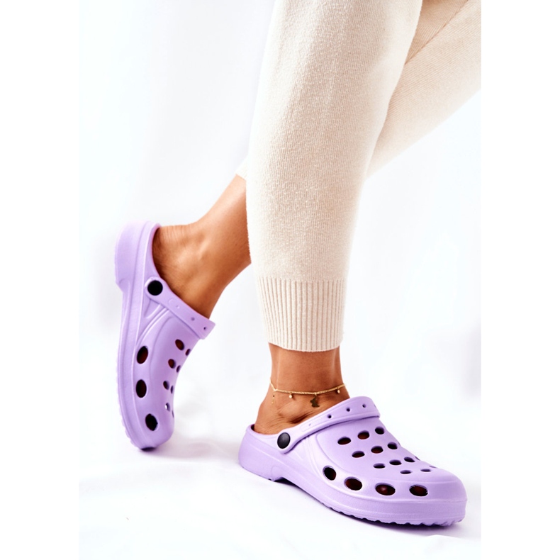 Women's Purple Eva Foam Slippers violet 1