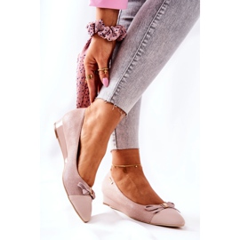 Leather Wedge Pumps Monnari 0590-M04 Light pink 2