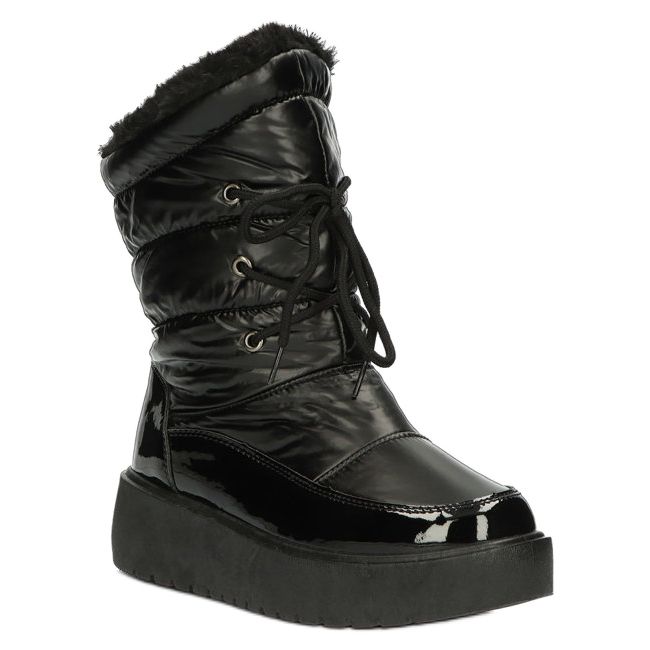 Black tied snow boots Filippo DBT3403 6