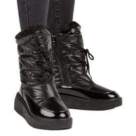 Black tied snow boots Filippo DBT3403 5