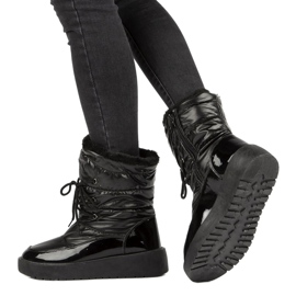 Black tied snow boots Filippo DBT3403 7