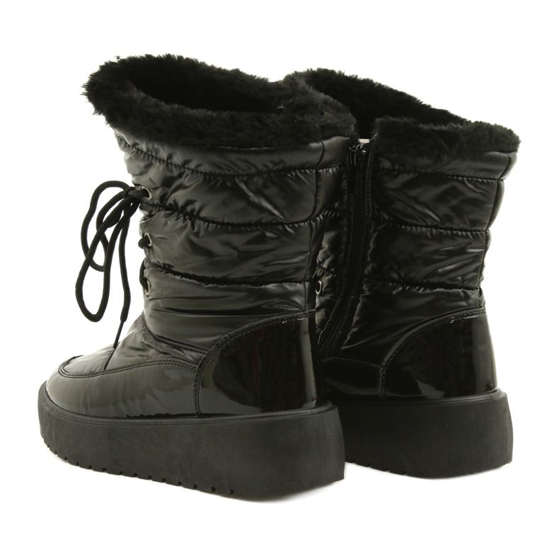 Black tied snow boots Filippo DBT3403 3