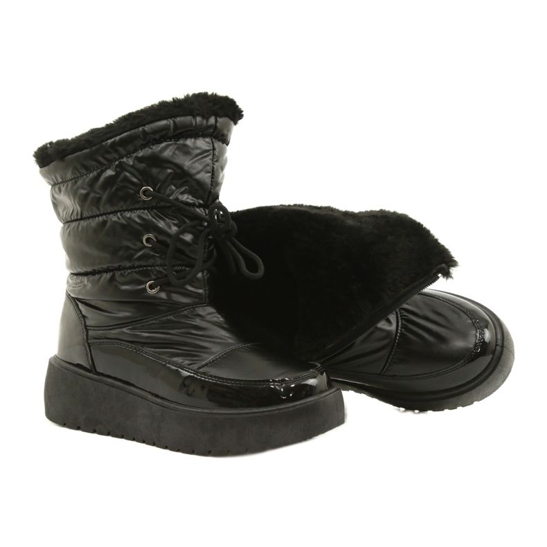 Black tied snow boots Filippo DBT3403 4