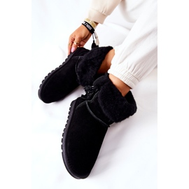 FS1 Mukluki Warm snow boots Fringes Black Sorella 1