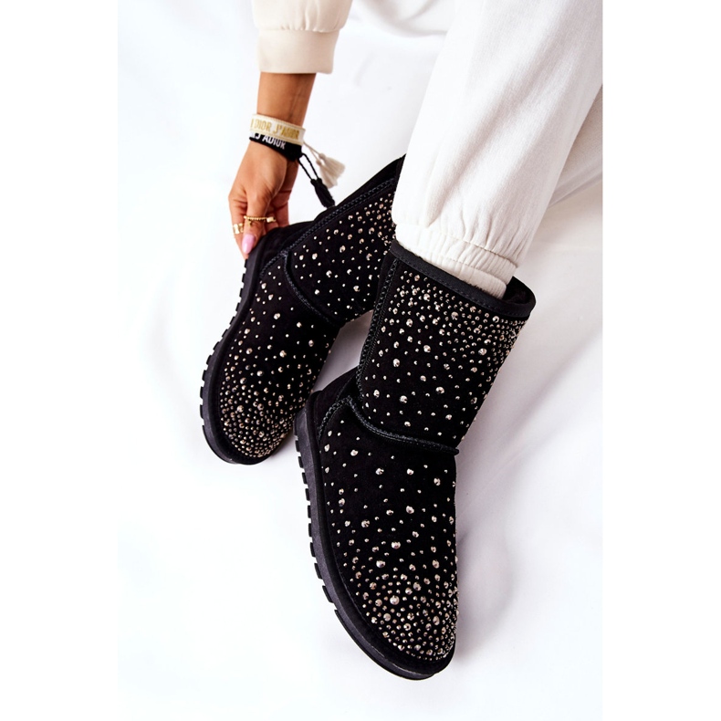 Warm Mukluki With Jets Black Mariella 1