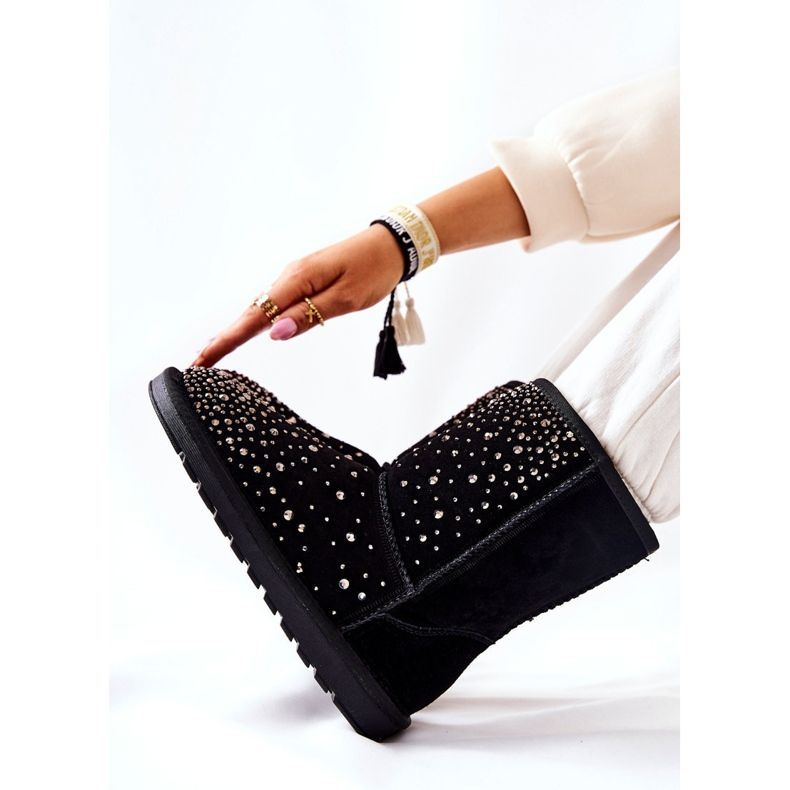 Warm Mukluki With Jets Black Mariella 2