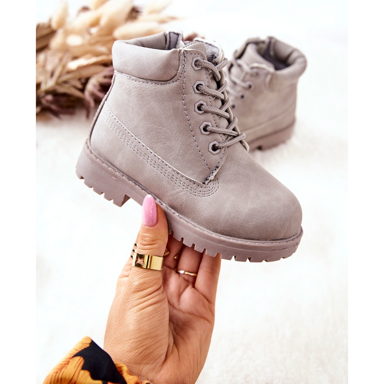 FR1 Children's Trappers Boots with a zipper Gray Dexter grey grey 2