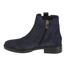 Tommy Hilfiger Interlock Suede Flat Boot W FW0FW05184-DW5 navy blue 1