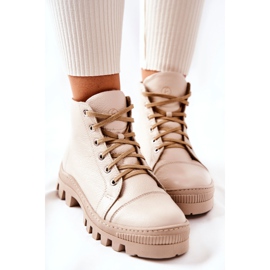 PF1 Warm Leather Boots Beige Madisson Sneakers 1
