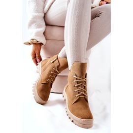 PF1 Warm Suede Boots Camel Annabeth beige 1