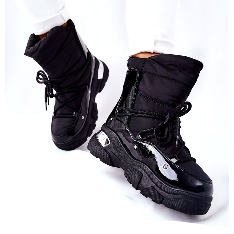 POTOCKI Snow Boots Warmed With Fur Black Holys 3