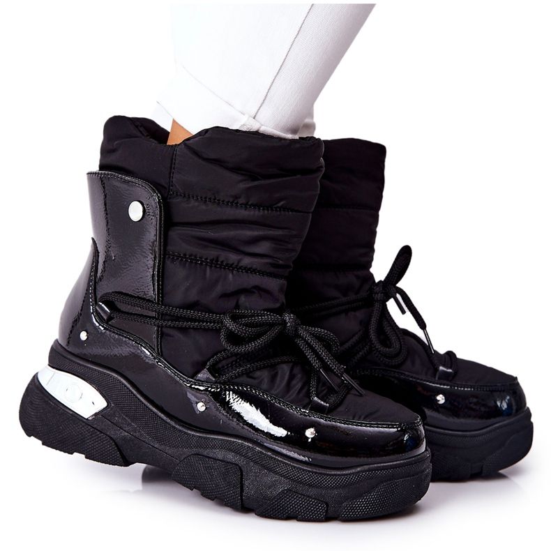 POTOCKI Snow Boots Warmed With Fur Black Holys 7