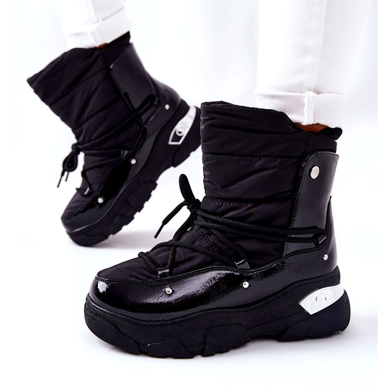 POTOCKI Snow Boots Warmed With Fur Black Holys 6
