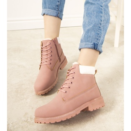 Pink Gigliola insulated women's hiking boots 1