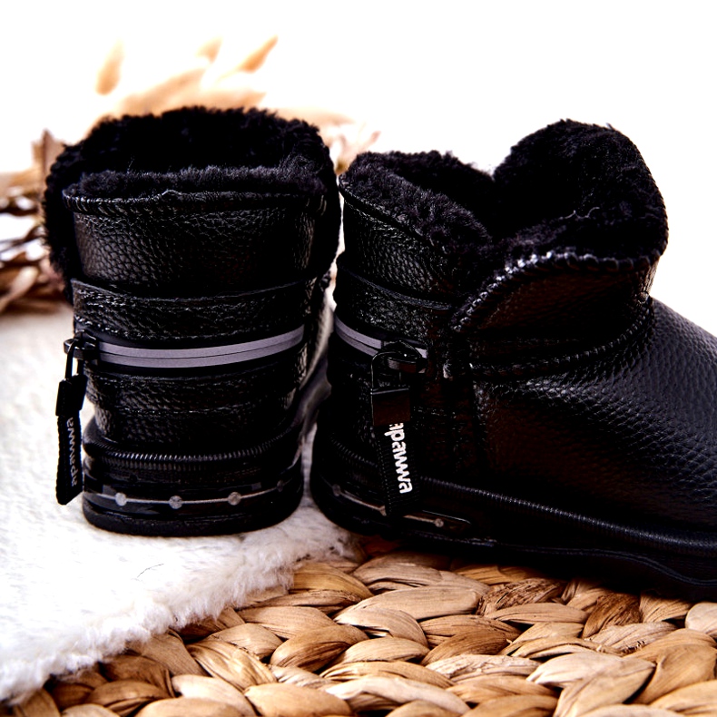PA1 Black Frosty Children's Snow Boots 1