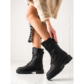 Erynn Classic Black Lace-up Workers 1