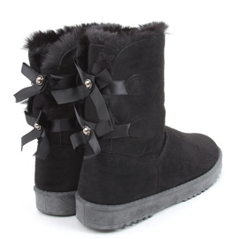 Women's snow boots with Tosse Black bows 1
