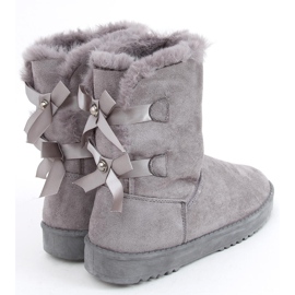 Women's snow boots with Tosse Gray bows grey 1