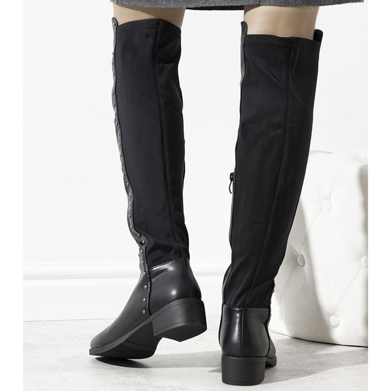 Black insulated thigh boots from Shirley 1