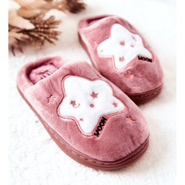 WJ1 Children's Warm Slippers Stars Dark pink Nella white 2 WJ1 Children's Warm Slippers Stars Dark pink Nella white 2
