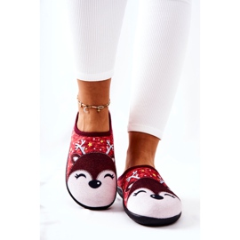 WJ1 Warm reindeer slippers Red Taffy multicolored 1